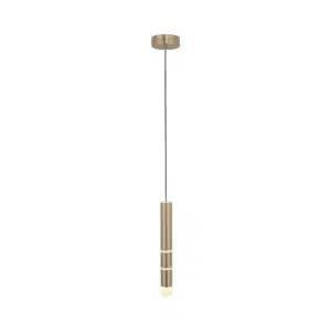 modern single twist multi function ceiling pendant brass - Stillorgan Decor