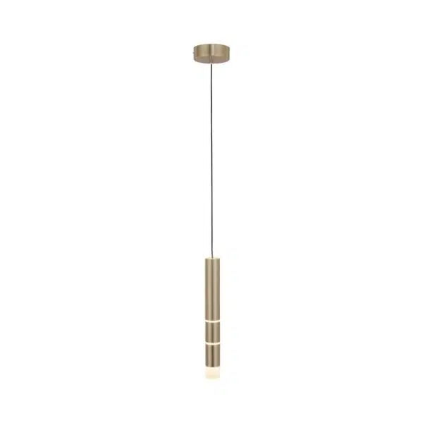 modern single twist multi function ceiling pendant brass - Stillorgan Decor