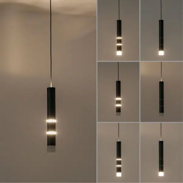 modern 3 light twist multi function ceiling pendant brass - Stillorgan Decor