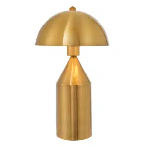 contemporary dome table lamp antique brass