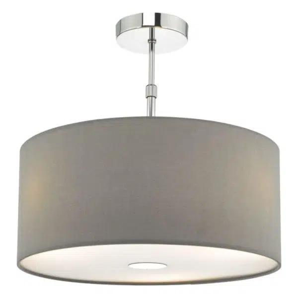 easyfit elegant grey ceiling pendant shade - Stillorgan Decor