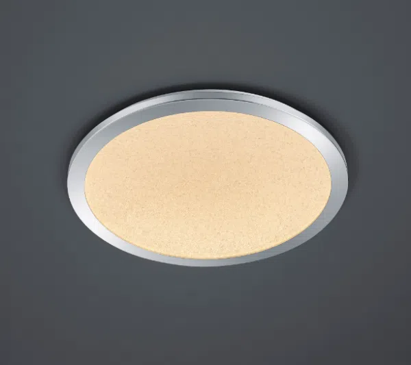 modern round speckled glass bathroom ceiling light - large - Stillorgan Decor