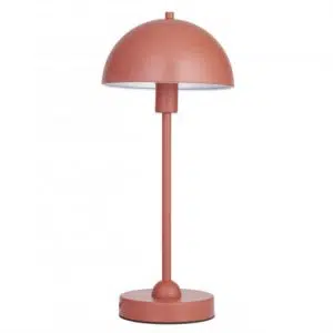 stylish and modern dome table lamp terracotta