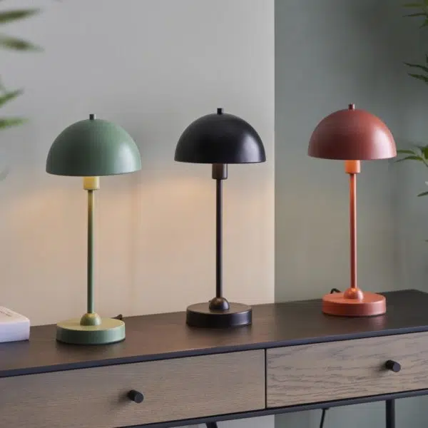 stylish and modern dome table lamp black - Stillorgan Decor