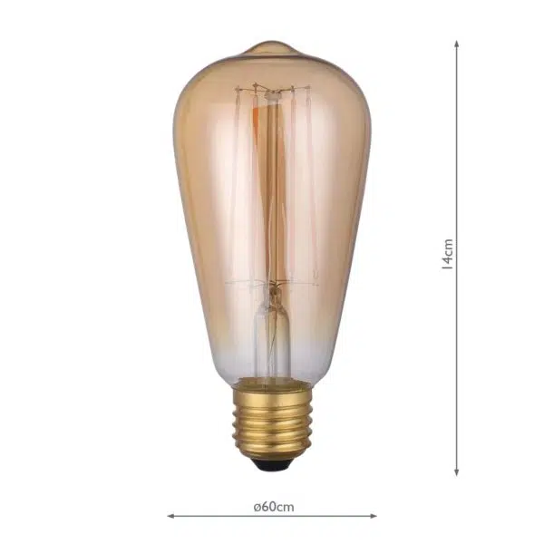 LED Rustika Light Bulb (Lamp) 4W 300LM - Stillorgan Decor