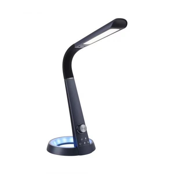 modern adjustable dimmable table lamp with colour changeable base black