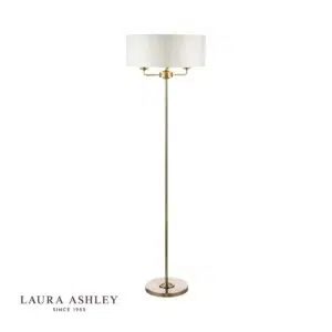 laura ashley sorrento floor lamp - silver