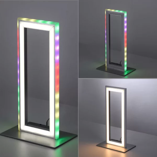 remote controlled led rectangular colour change table lamp - Stillorgan Decor