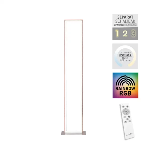 colour change dimmable rectangular led floor lamp