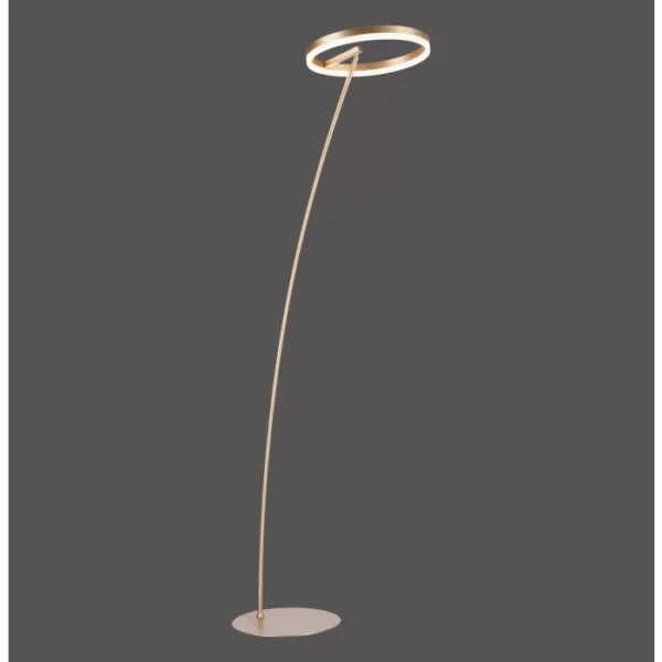 halo led floor lamp brass - Stillorgan Decor