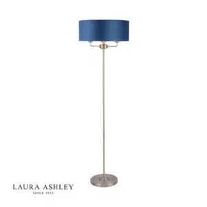 laura ashley sorrento floor lamp - gold & blue