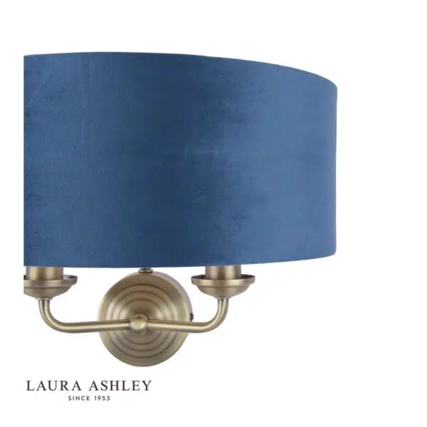 laura ashley sorrento wall light - blue and gold - Stillorgan Decor
