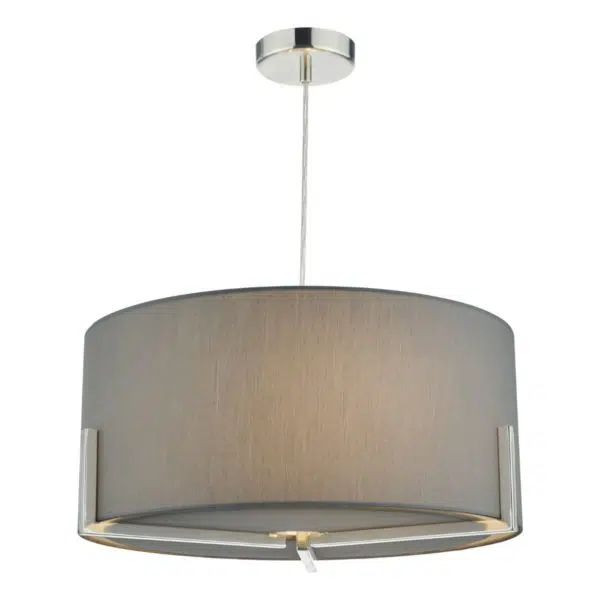 elegant modern shaded pendant ceiling light grey - Stillorgan Decor