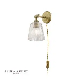 laura ashley callaghan wall light - plug-in