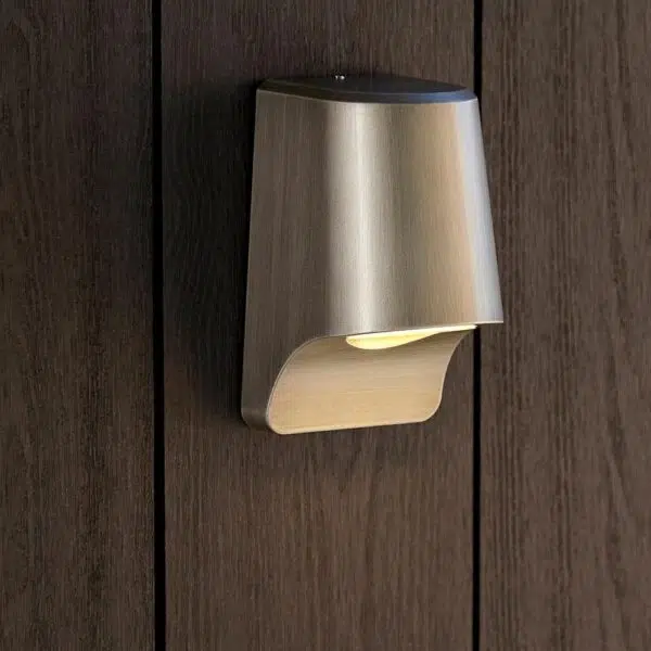 aluminium modern wall light pewter - Stillorgan Decor