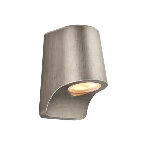 aluminium modern wall light - pewter