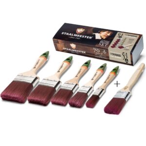 pro hybrid flat brush set 5 + 1 brush free pack - Stillorgan Decor