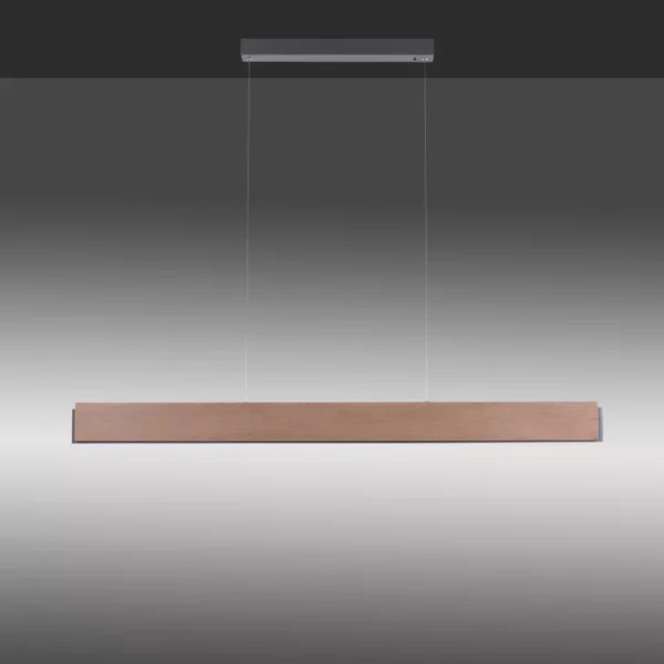 wood effect modern ceiling pendant light - Stillorgan Decor