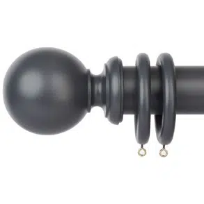 Powers Florence Charcoal Curtain Pole with Many Colour Options Available