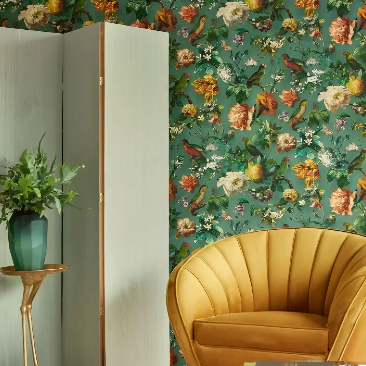 This stunning wallpaper by @eijffinger features beautiful detailed depictions of birds, flowers and leaves in various eye-catching colourways.

Available to order at stillorgandecor.ie for delivery nationwide or collection in-store.