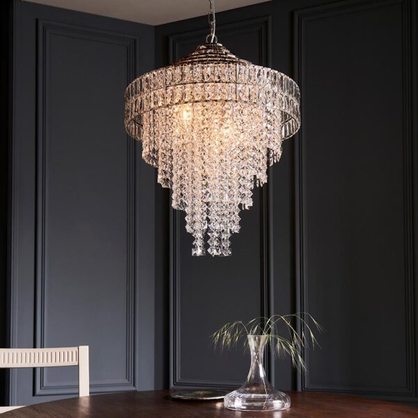 stunning tiered 7 tier hanging chandelier ceiling light - Stillorgan Decor
