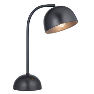 modern smart domed table lamp black and gold