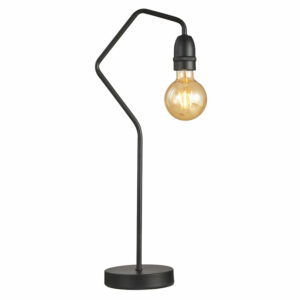 single arm modern simple table lamp matt black