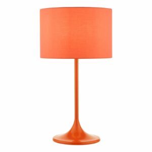 stunning retro orange table lamp