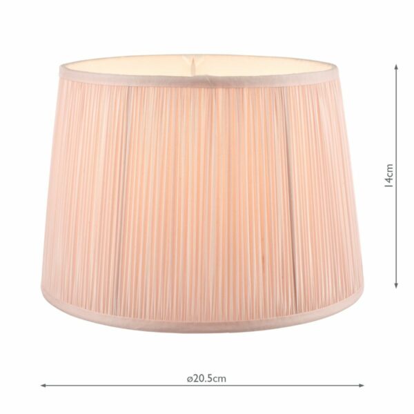 laura ashley hemsley lamp shade 20cm pink - Stillorgan Decor