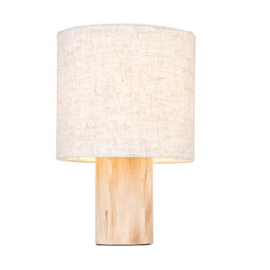 scandi wood base table lamp - Stillorgan Decor