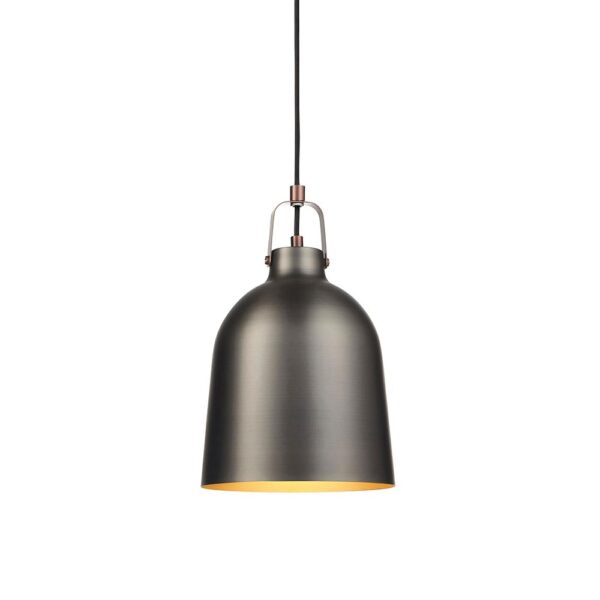 industrial design pendant aged pewter with copper - Stillorgan Decor