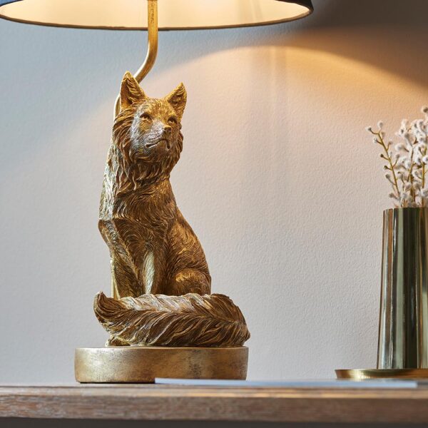 fox table lamp gold - Stillorgan Decor