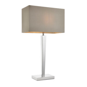 tapered chrome table lamp - Stillorgan Decor