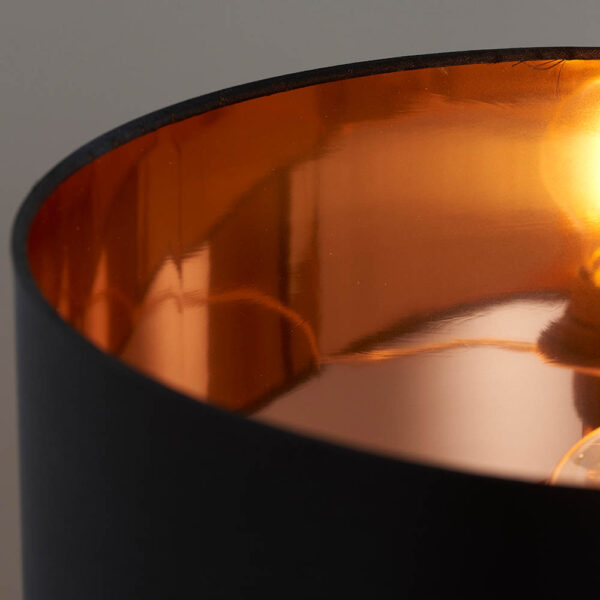 modern glass table lamp copper - Stillorgan Decor