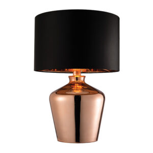 modern glass table lamp copper - Stillorgan Decor