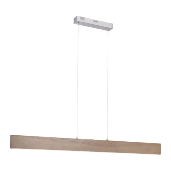 modern led wood pendant remote controlled and smart home compatible - Stillorgan Decor