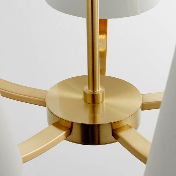 classic modern 5 light pendant light gold - Stillorgan Decor