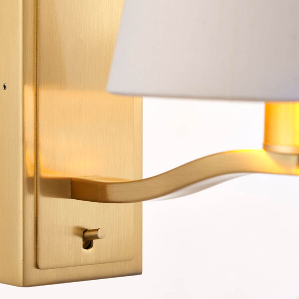 classic modern wall light gold - Stillorgan Decor