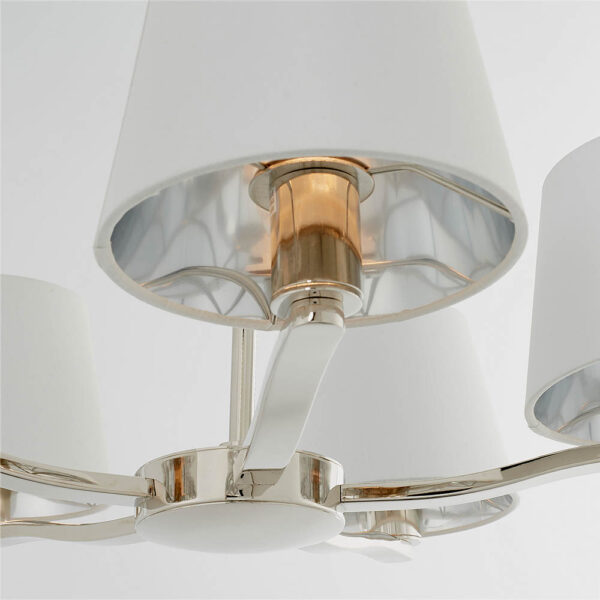 classic modern 5 light pendant chrome - Stillorgan Decor