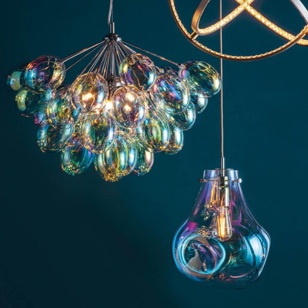 lava iridescent pendant light - Stillorgan Decor