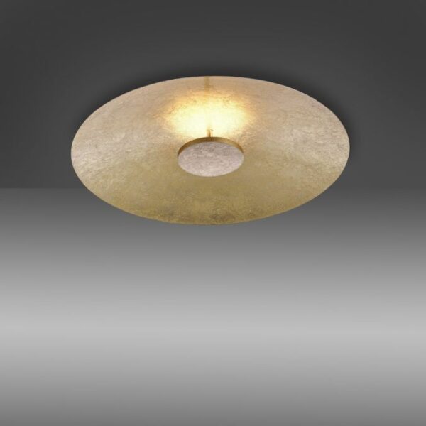 elegant round led flush gold leaf ceiling light - Stillorgan Decor