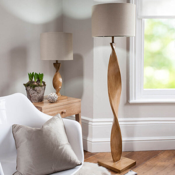 scandi spiral floor lamp - Stillorgan Decor