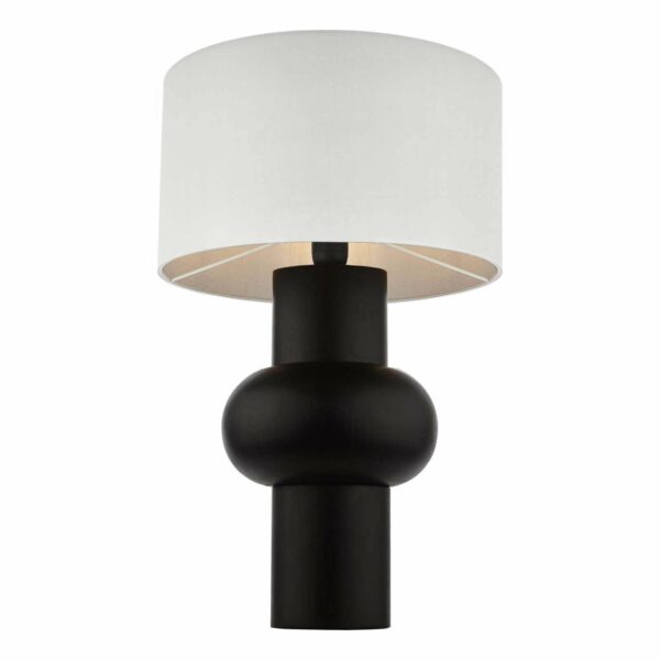 bold modern black table lamp - Stillorgan Decor