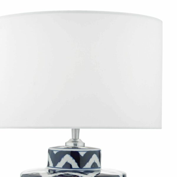 blue and white ceramic table lamp - Stillorgan Decor
