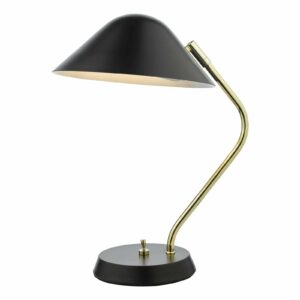 20th century task lamp black and gold - Stillorgan Decor