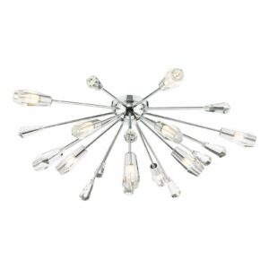 modern sputnik crystal ceiling light chrome - Stillorgan Decor
