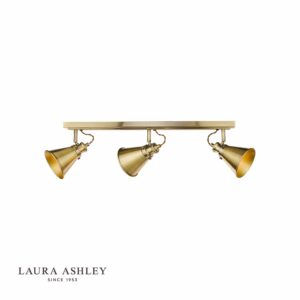 laura ashley rufus 3 light bar spotlight antique brass - Stillorgan Decor