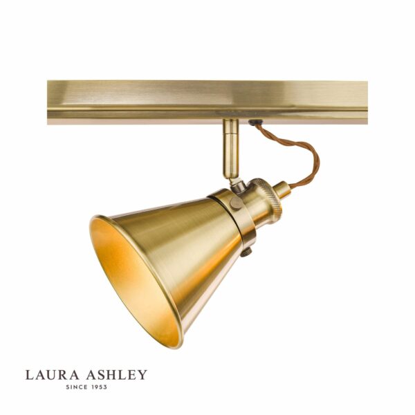 laura ashley rufus 3 light bar spotlight antique brass - Stillorgan Decor