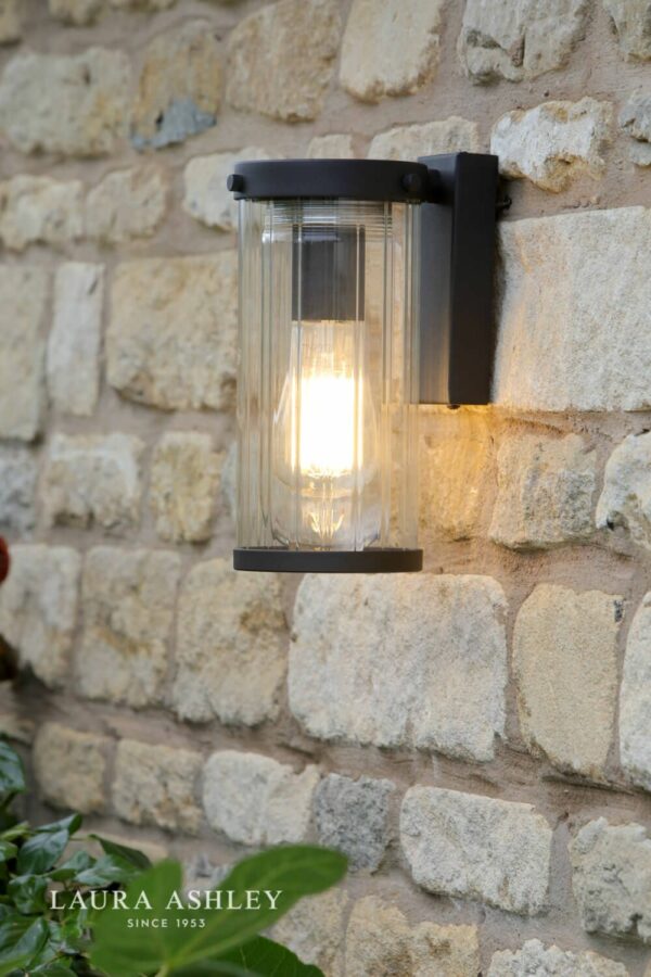 laura ashley arthur outdoor wall light black - Stillorgan Decor