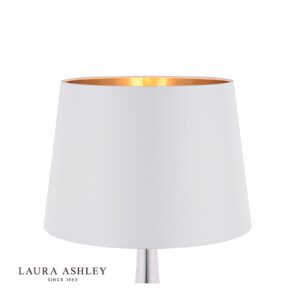 laura ashley emyr silk tapered drum shade cream 40.5cm/16 inch - Stillorgan Decor
